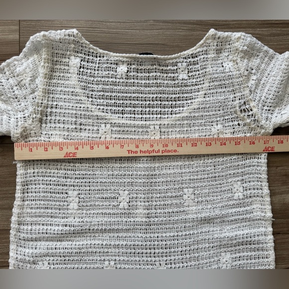 American Eagle Outfitters Sz S Crochet Dress White 100% Cotton - Picture 4 of 11